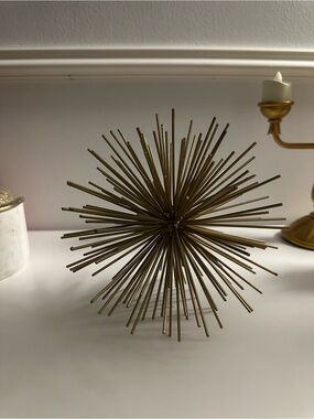 CB2 Decorative Metal Sea Urchin Accent - Gold